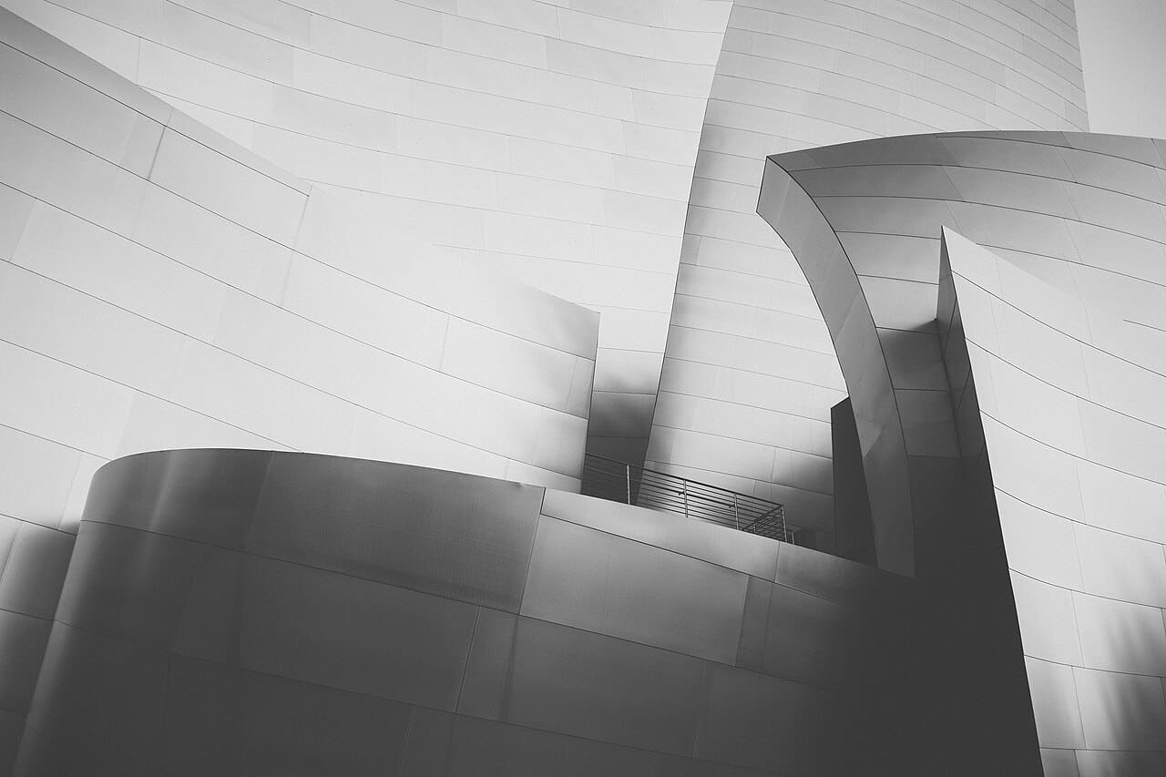 Fondo de pantalla Black-and-white-architecture en tonos lavender y charcoal, Full HD, formato 4:3 para móvil