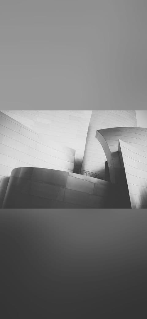 Black-and-white-architecture wallpaper in lavender and charcoal tones, Full HD, 4:3 format for phone