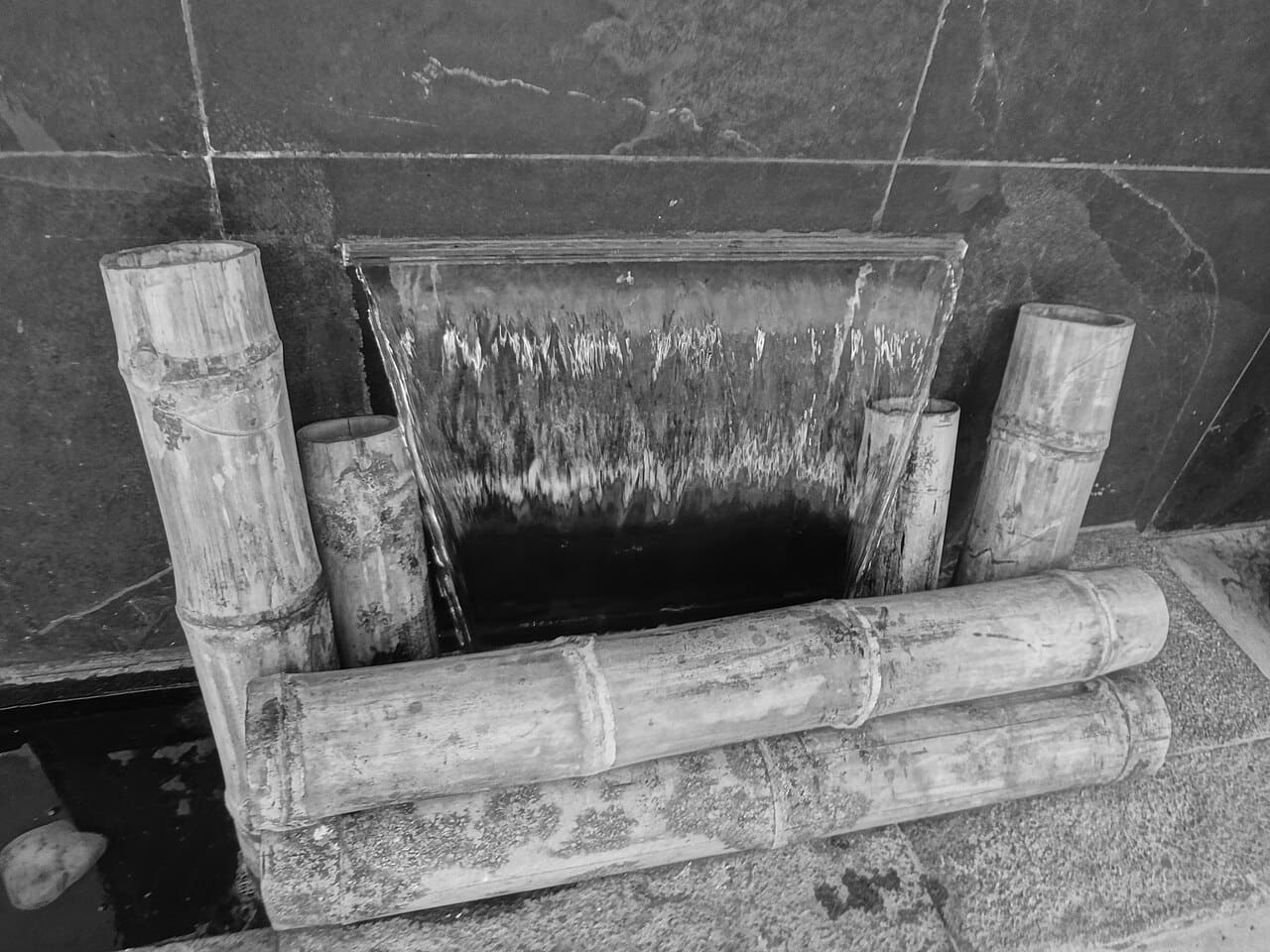 Fondo de pantalla Black and white in Quito, Photography by David Adam… en tonos olive y sage green, Full HD, formato 4:3 para móvil