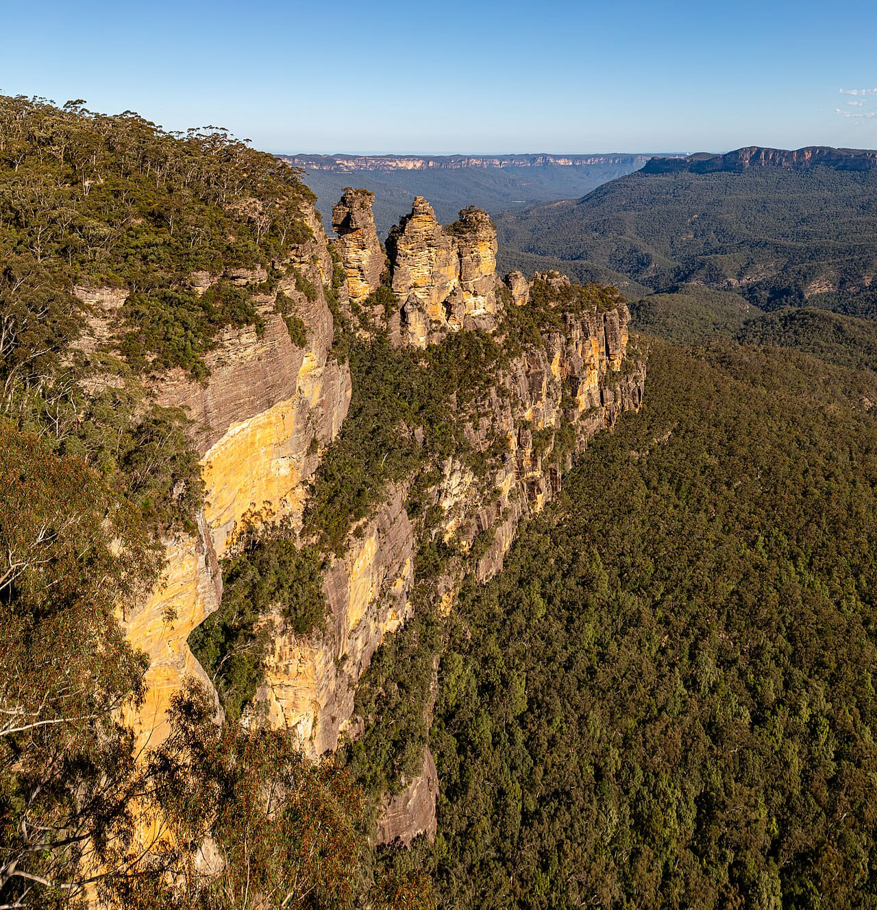 Fondo de pantalla Blue Mountains National Park , Three Sisters --… en tonos charcoal y charcoal, Full HD, formato 1:1 para móvil