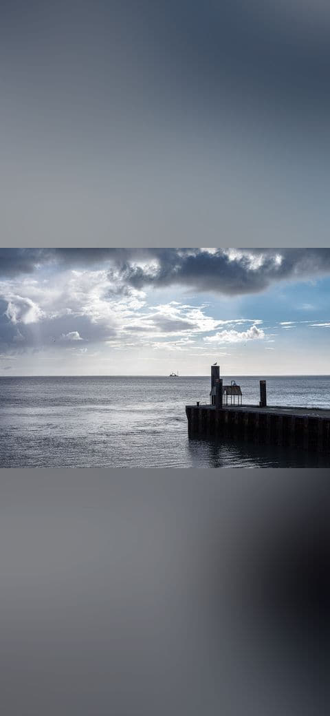 Fondo de pantalla Borkum, Reede, Blick auf das Wattenmeer en tonos lavender y sage green, Full HD, formato 4:3 para móvil