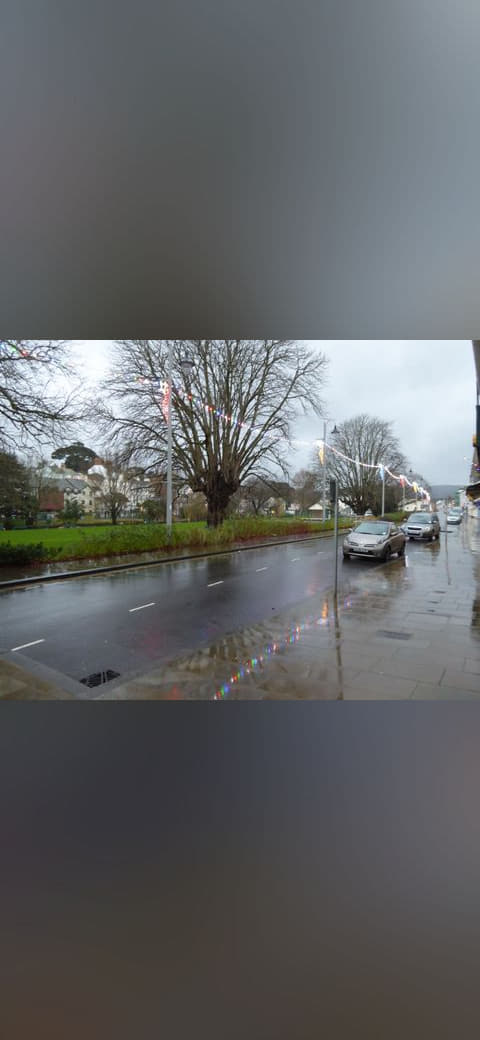 Christmas lights 2015, The Strand, Dawlish 4776120 wallpaper in slate and olive tones, Full HD, 4:3 format for phone