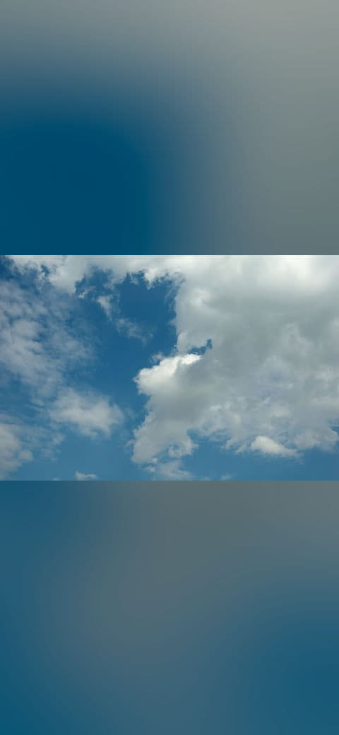 Clouds and blue sky in Russia. IMG 024 wallpaper in sage green and steel blue tones, Full HD, 4:3 format for phone