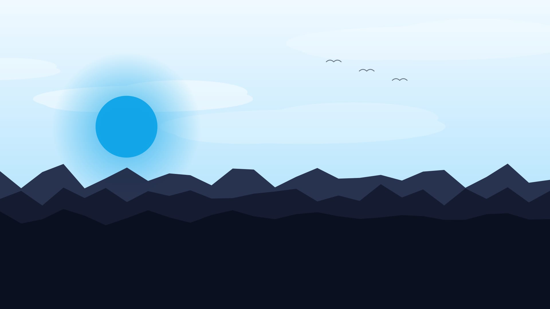Fondo de pantalla Coastal train 3 en tonos cielo pálido y casi negro, 4K, formato 16:9 para móvil