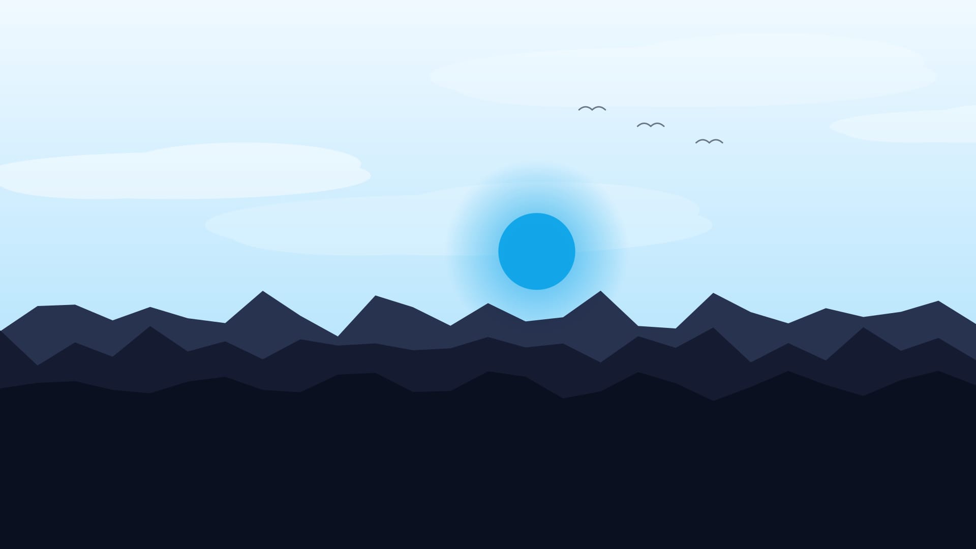 Fondo de pantalla Coastal train en tonos pale sky y near-black, 4K, formato 16:9 para móvil