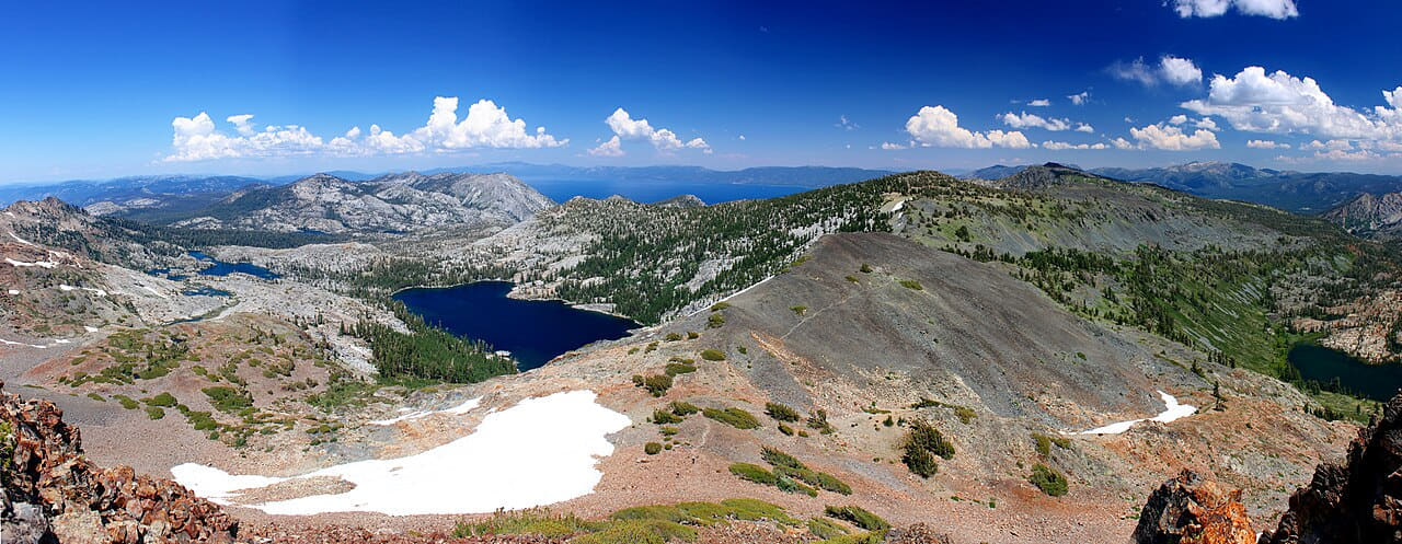 Fondo de pantalla Dick's Peak Summit Pano en tonos olive y olive, Full HD, formato 21:9 para PC