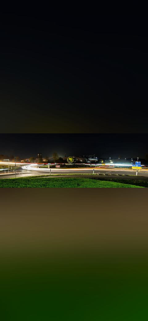 Fondo de pantalla Dülmen, Kreisverkehr an der Münsterstraße en tonos near-black y near-black, Full HD, formato 21:9 para PC