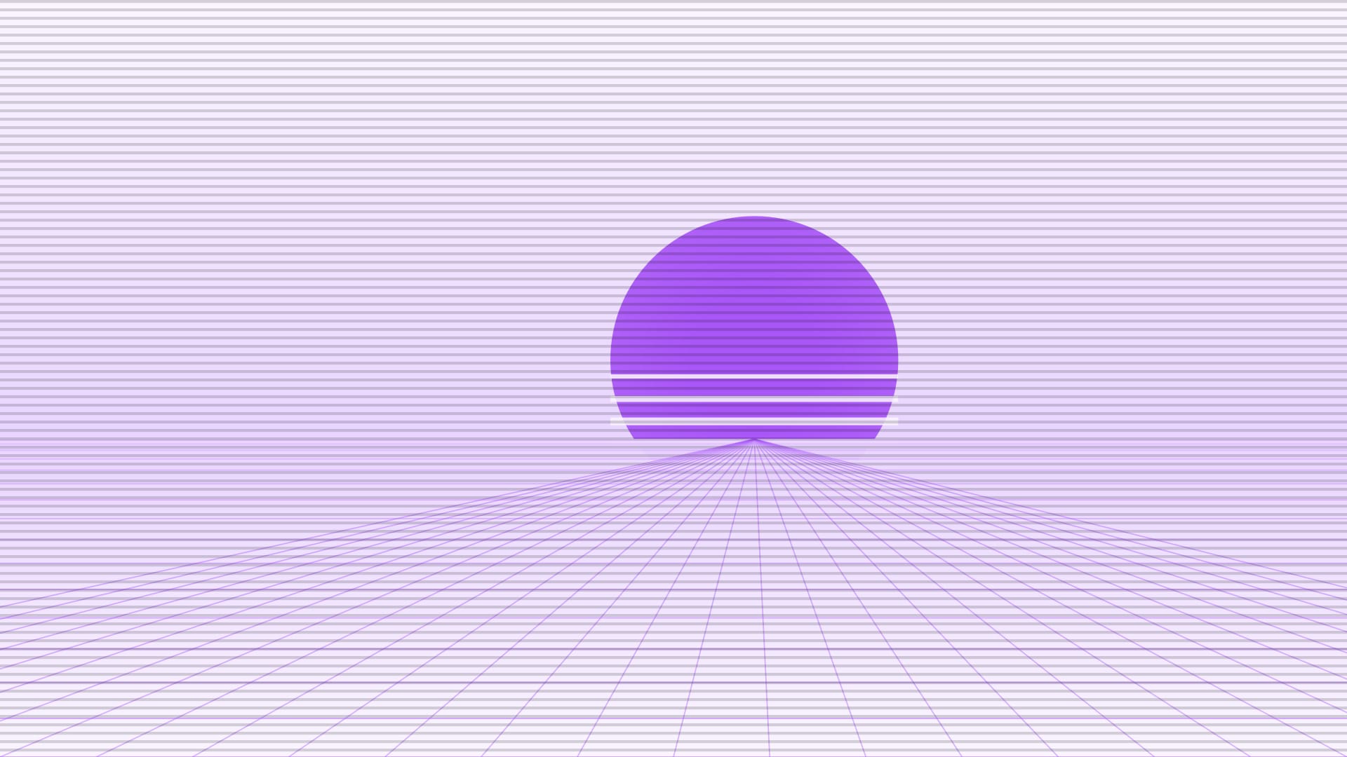 Fondo de pantalla Electric skyline grid en tonos lavender y blush, 4K, formato 16:9 para PC