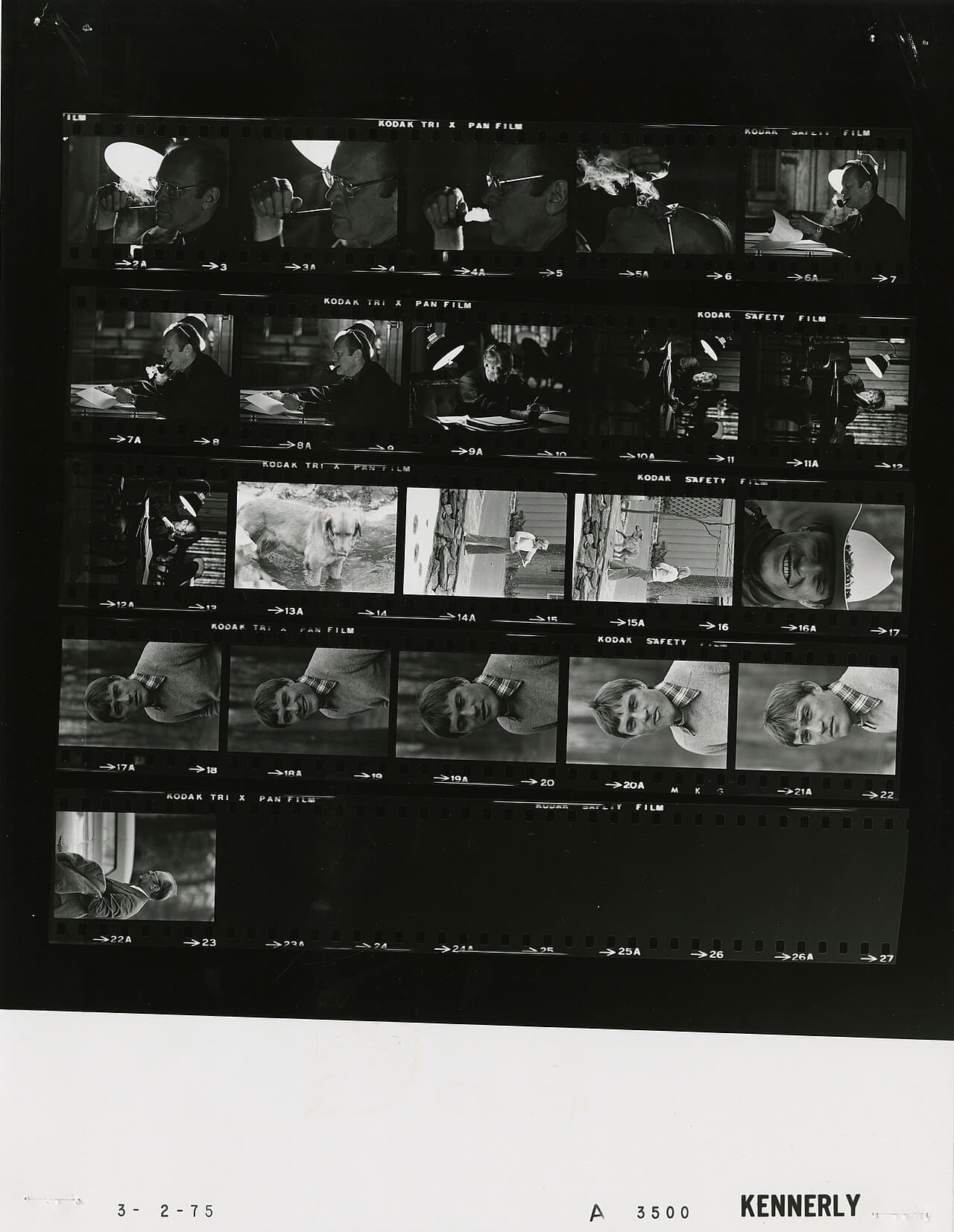 Fondo de pantalla Ford A3500 NLGRF photo contact sheet en tonos near-black y near-black, Full HD, formato 3:4 para móvil