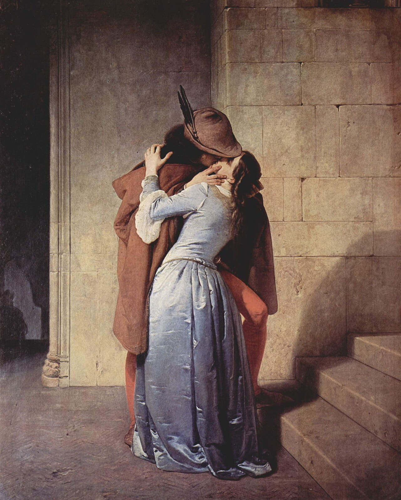 Fondo de pantalla Francesco Hayez 008 en tonos charcoal y olive, Full HD, formato 4:5 para móvil