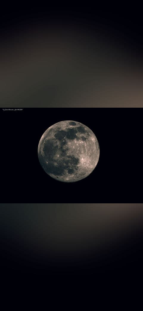 Fondo de pantalla Full moon feb en tonos near-black y charcoal, Full HD, formato 4:3 para móvil