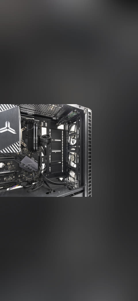 Gaming-PC 20240426 HOF2511-HDR RAW-Export wallpaper in near-black and charcoal tones, Full HD, 4:3 format for phone