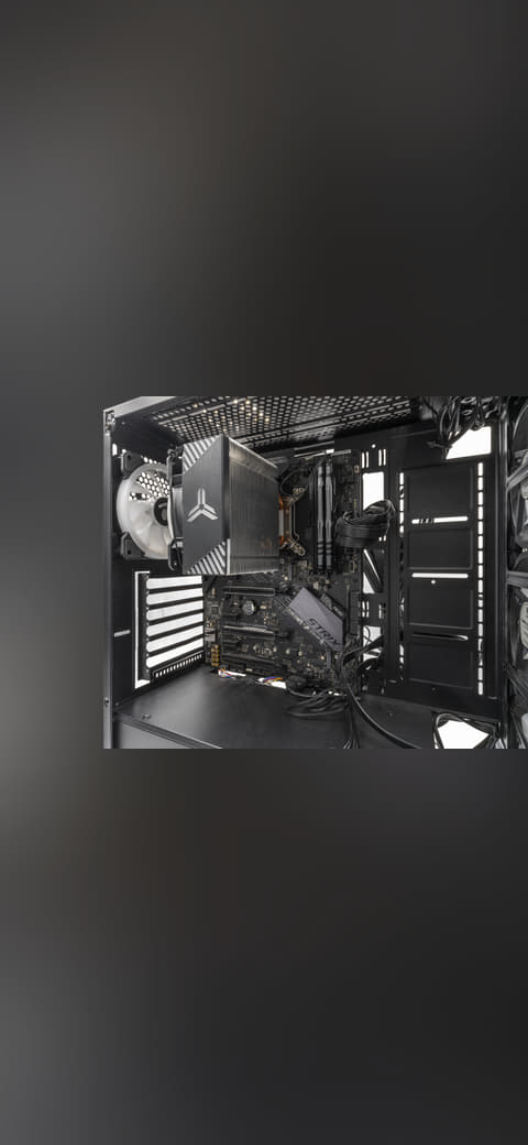 Gaming-PC 20240426 HOF2514-HDR RAW-Export wallpaper in charcoal and charcoal tones, Full HD, 4:3 format for phone