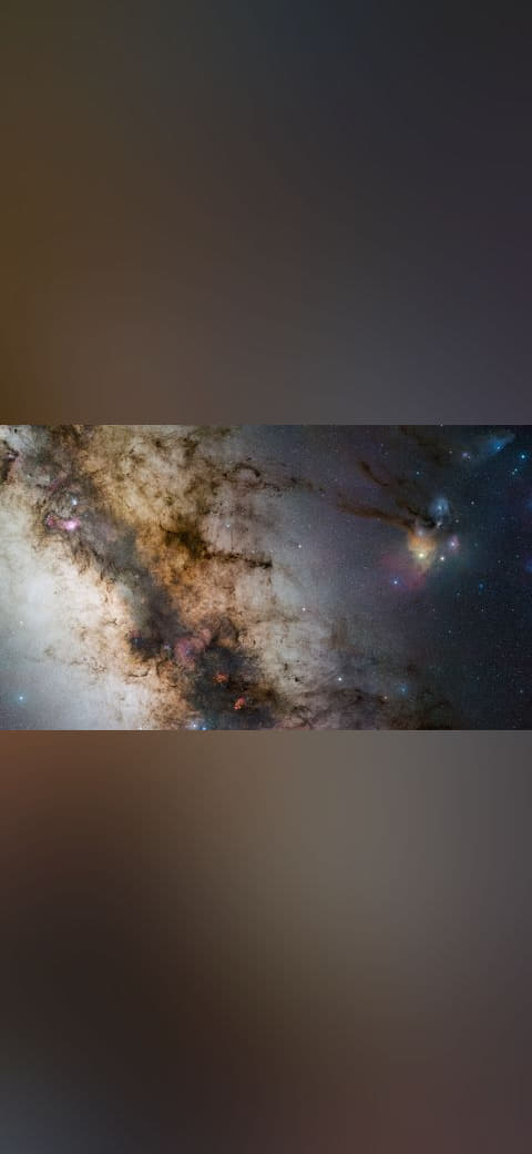 Guisard - Milky Way wallpaper in near-black and charcoal tones, Full HD, 16:9 format for desktop