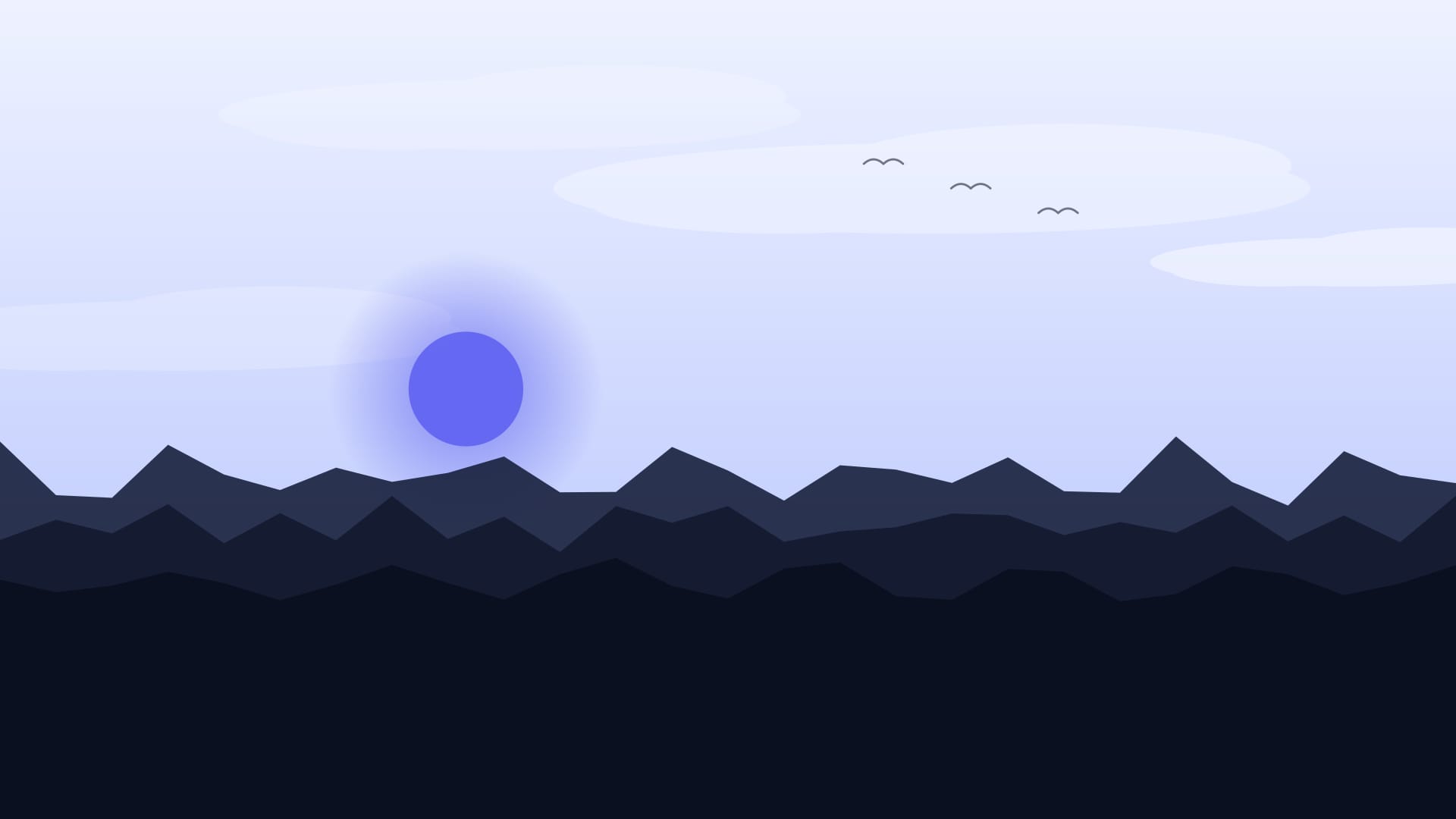 Fondo de pantalla Harbour at dusk en tonos lavender y near-black, 4K, formato 16:9 para móvil