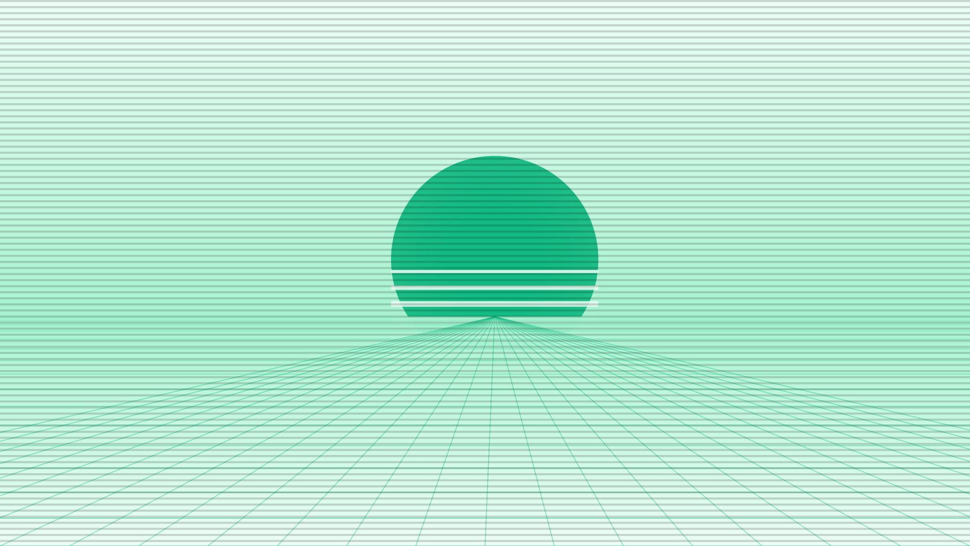Fondo de pantalla Hologram district grid en tonos mint y mint, 4K, formato 16:9 para PC