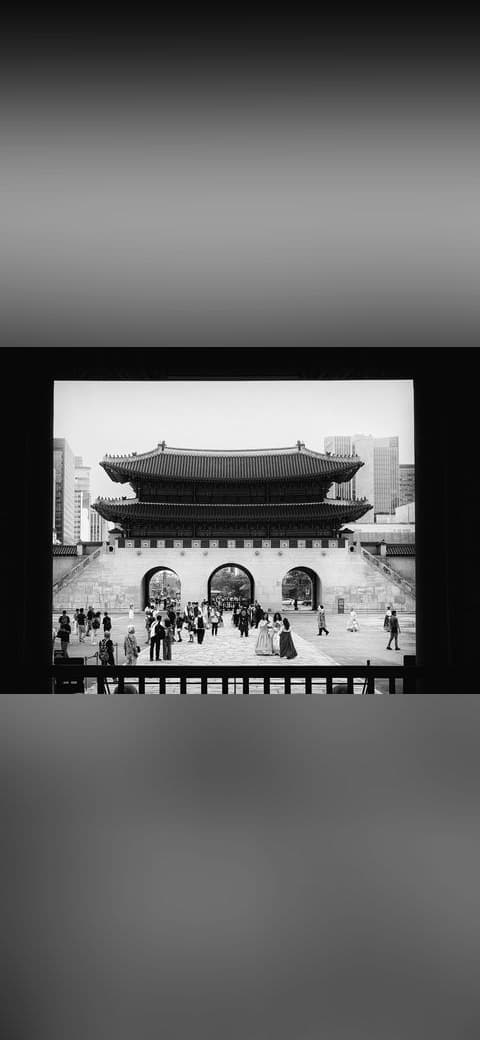 Imperial Palace in monochrome wallpaper in near-black and lavender tones, Full HD, 4:3 format for phone