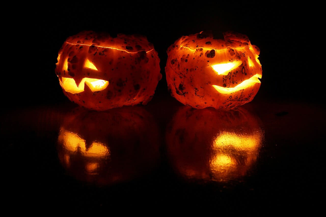 Jack O' Lantern 04 wallpaper in near-black and near-black tones, Full HD, 4:3 format for phone