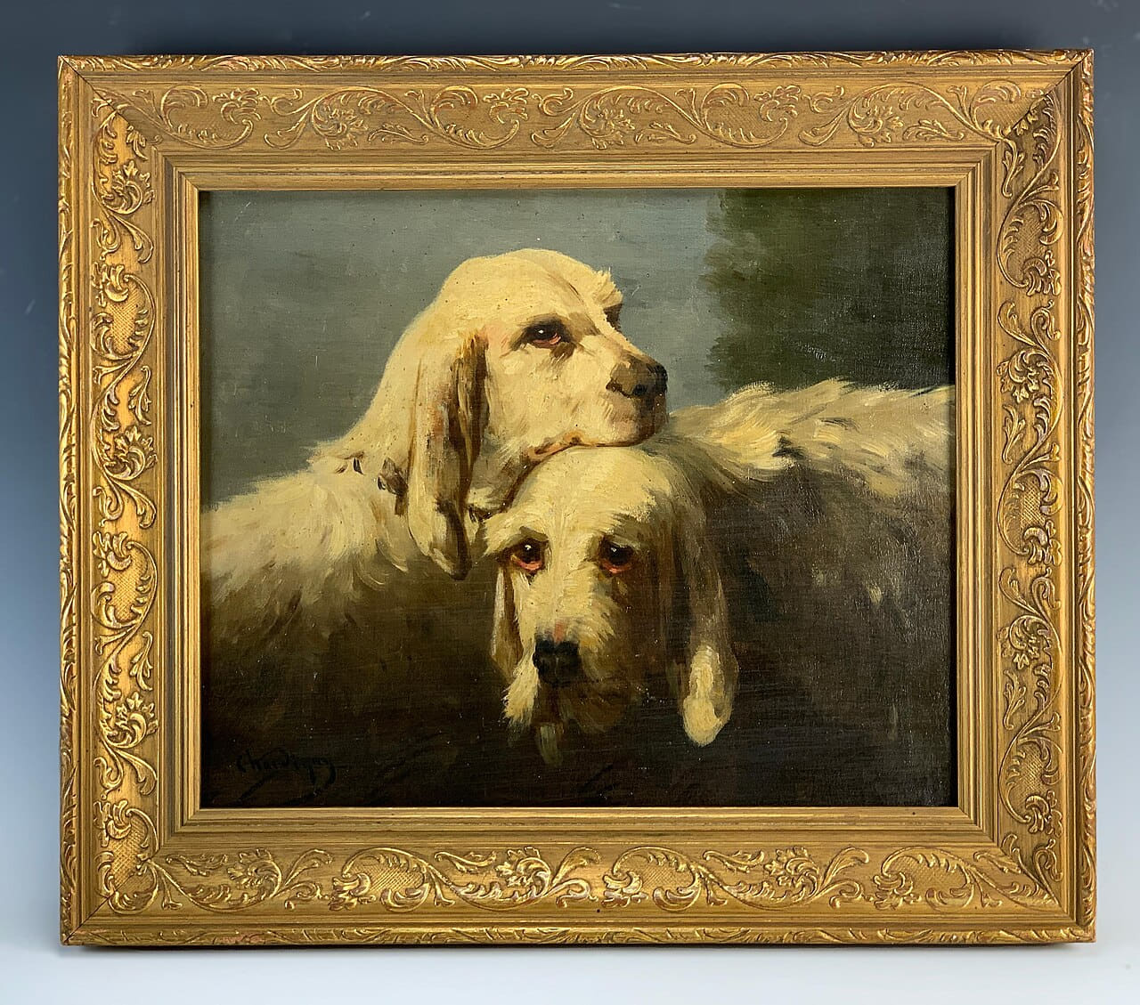 Fondo de pantalla Jules Chardigny - Circa 1870s en tonos olive y sand, Full HD, formato 1:1 para móvil