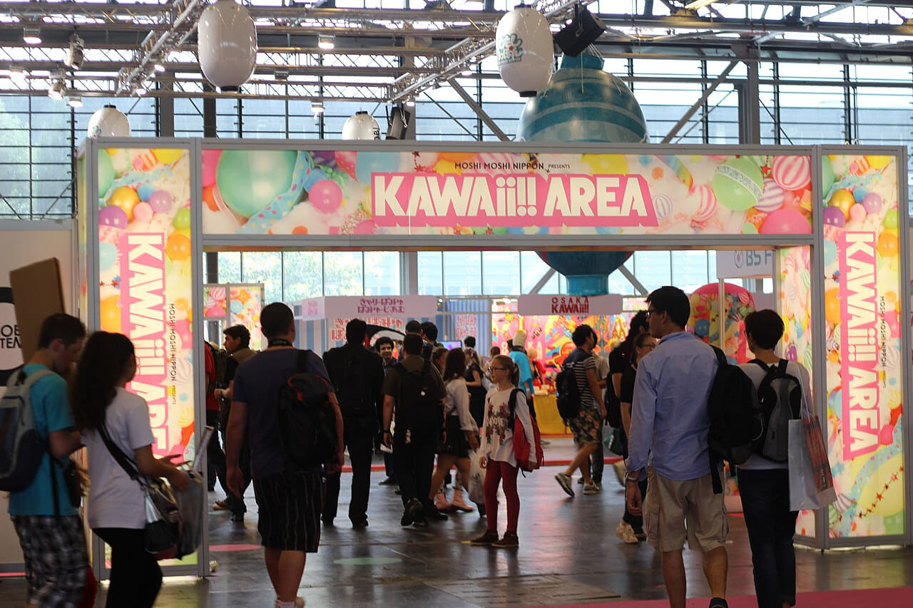 Kawaii Area à Japan Expo 2014 wallpaper in near-black and near-black tones, Full HD, 4:3 format for phone