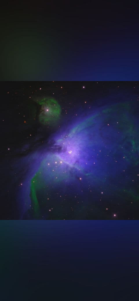 M42 wallpaper in near-black and midnight blue tones, Full HD, 1:1 format for desktop