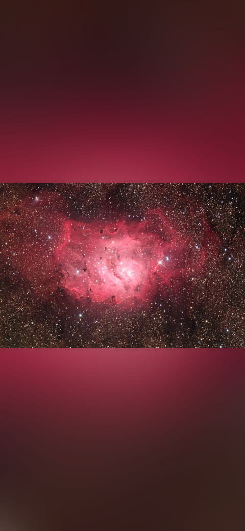 M8- Lagoon Nebula Wide wallpaper in charcoal and charcoal tones, Full HD, 4:3 format for desktop