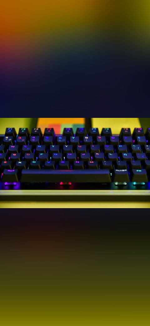Mars Gaming MK6 gaming keyboard 2 wallpaper in near-black and near-black tones, Full HD, 16:9 format for phone