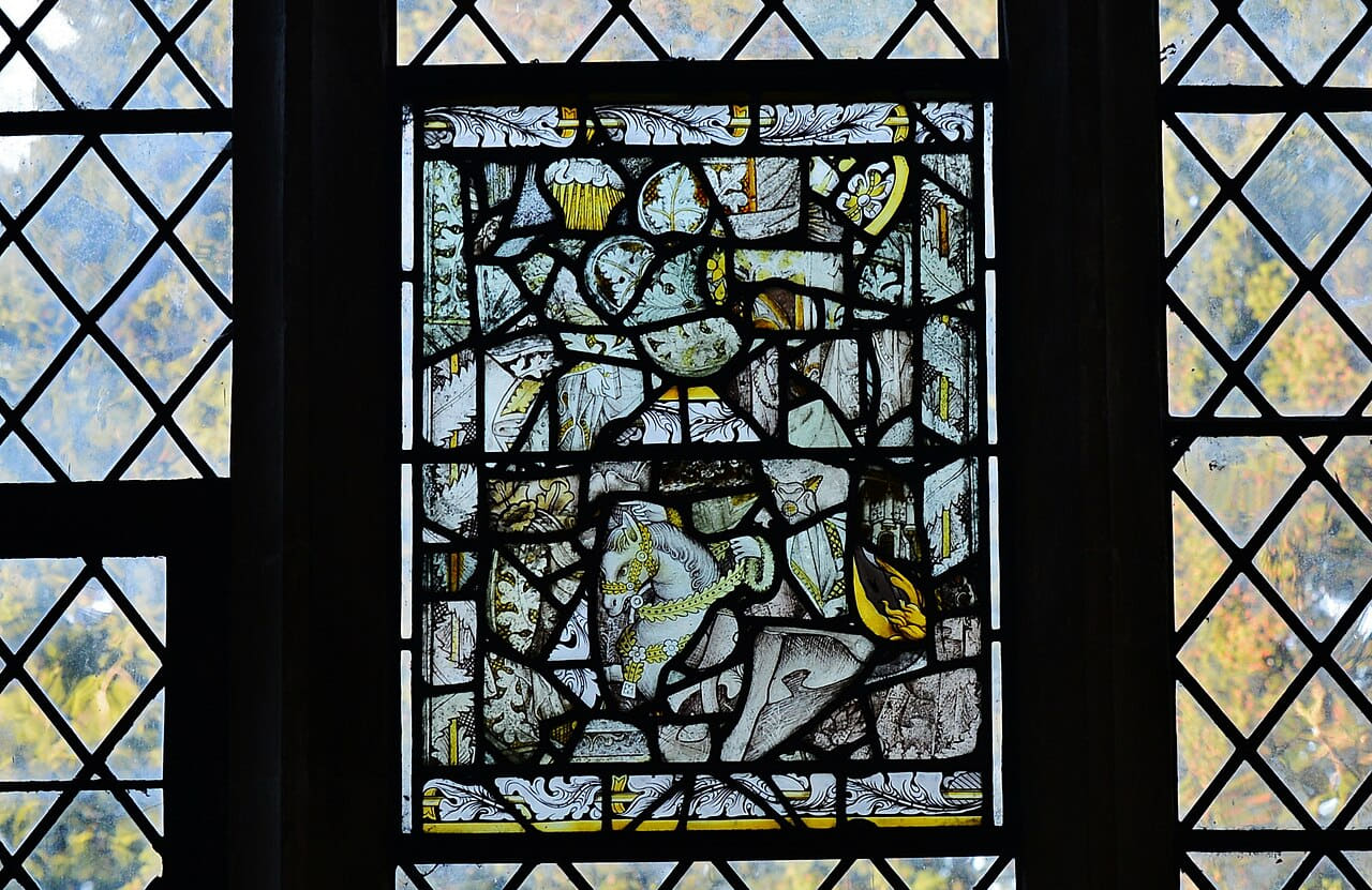 Fondo de pantalla Mendlesham, St. Mary's Church, The medieval 4759184 en tonos near-black y charcoal, Full HD, formato 16:9 para móvil