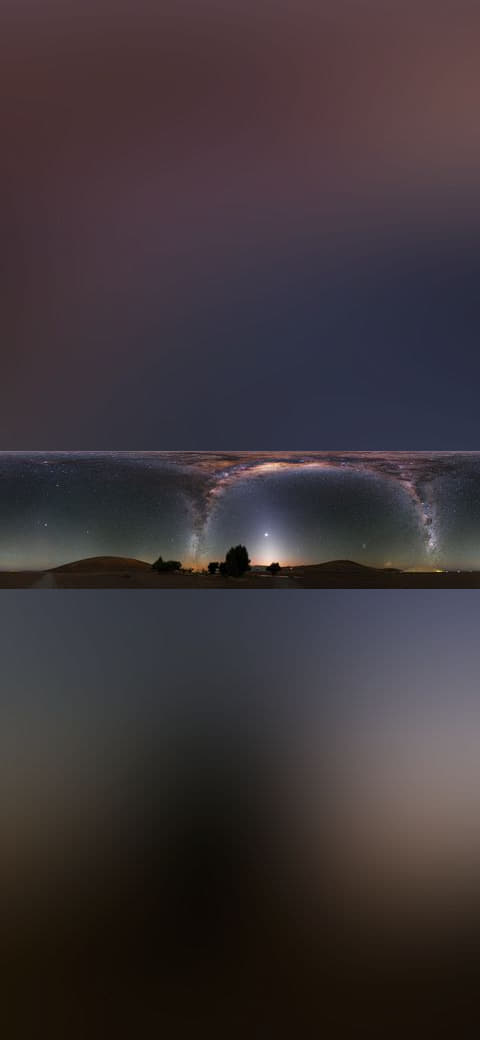 Milky Way at the Residencia 3 wallpaper in charcoal and charcoal tones, Full HD, 21:9 format for phone