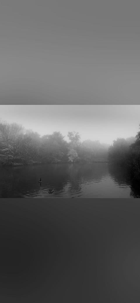 Misty Lake 2 wallpaper in sand and charcoal tones, Full HD, 4:3 format for phone