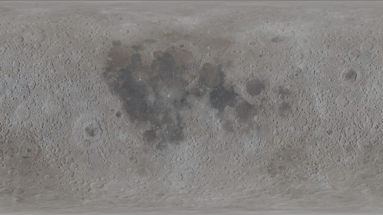 Fondo de pantalla Moon surface 10k en tonos pizarra y oliva, Full HD, formato 16:9 para móvil