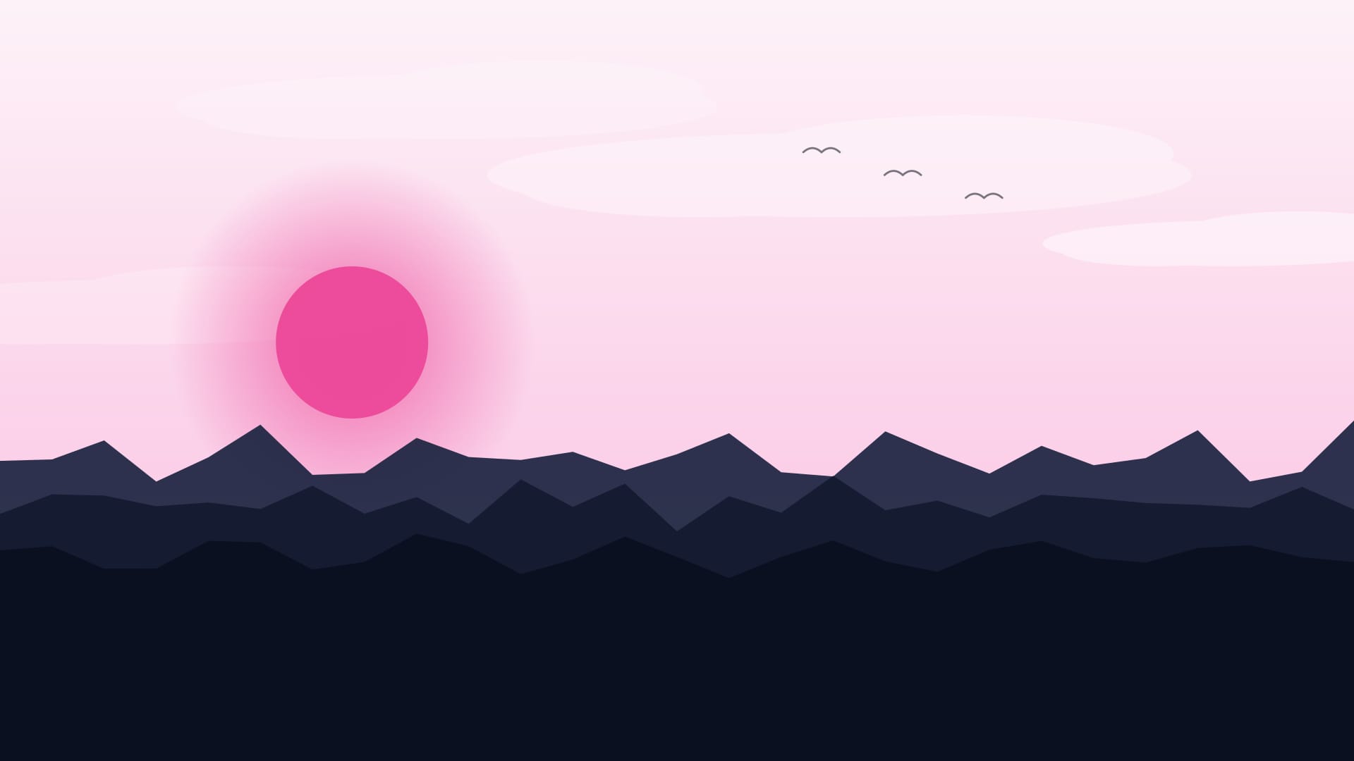 Fondo de pantalla Moonlit lake en tonos cream y near-black, 4K, formato 16:9 para móvil