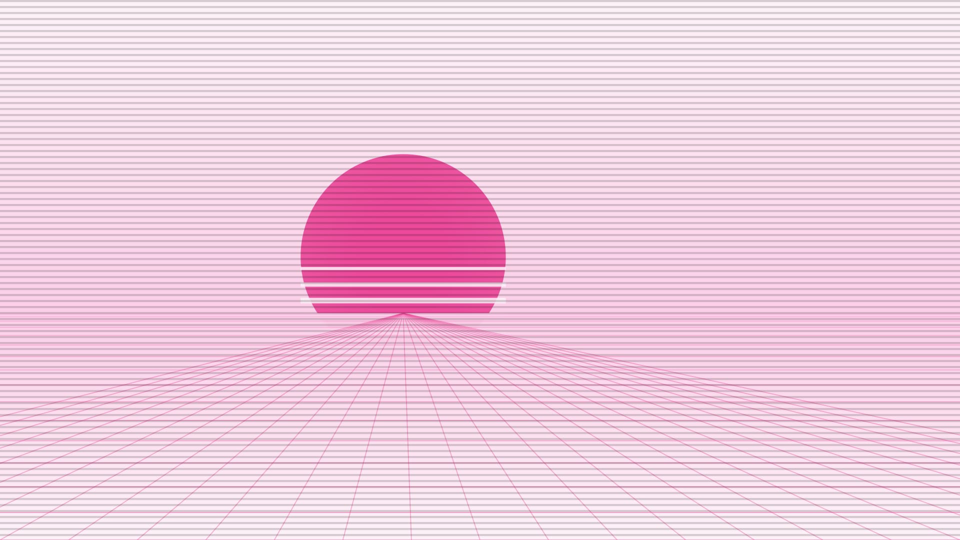 Fondo de pantalla Neon grid horizon 2 en tonos lavender y blush, 4K, formato 16:9 para PC