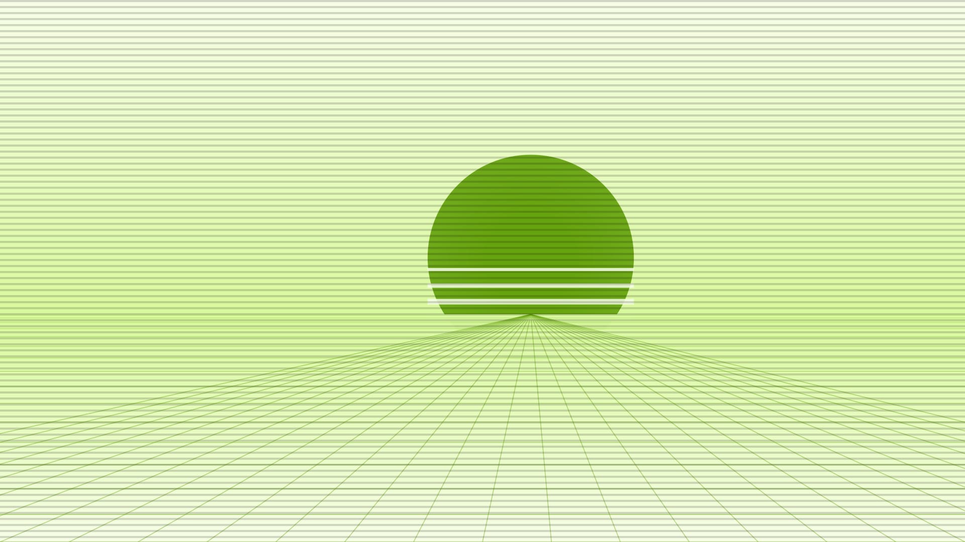 Fondo de pantalla Neon rain street grid 2 en tonos cream y mint, 4K, formato 16:9 para PC