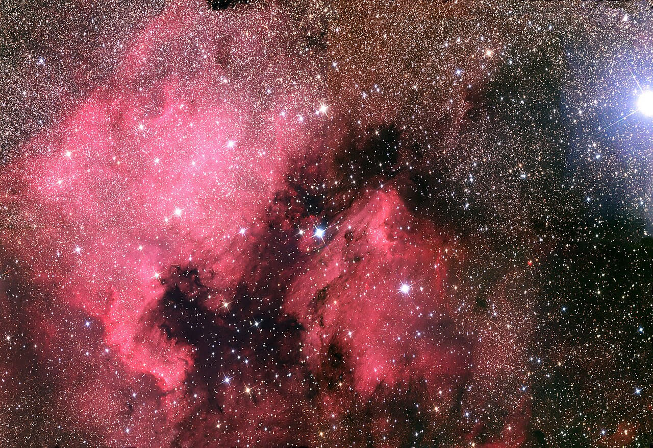 NGC 7000- The North America Nebula and the Pelican… wallpaper in charcoal and charcoal tones, Full HD, 4:3 format for desktop