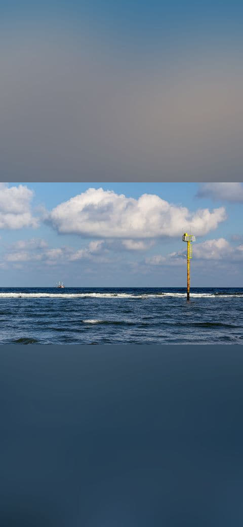 Fondo de pantalla Norderney, Nordsee am Oststrand 2 en tonos sage green y slate, Full HD, formato 4:3 para móvil