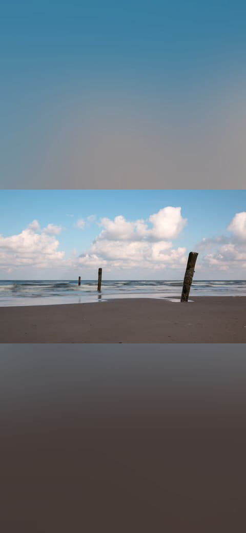 Fondo de pantalla Norderney, Nordsee am Oststrand 3 en tonos charcoal y sand, Full HD, formato 16:9 para móvil