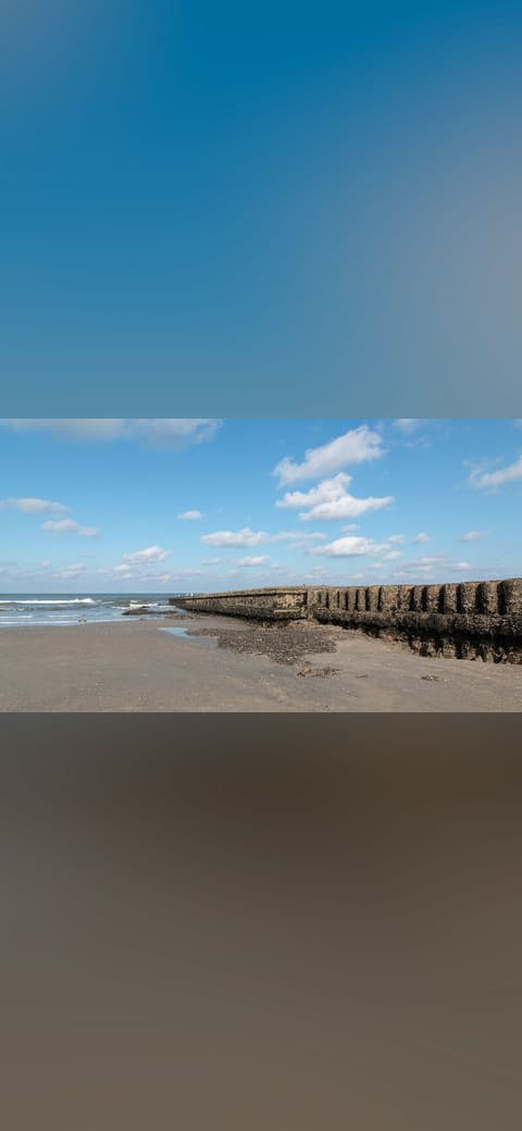 Fondo de pantalla Norderney, Nordstrand en tonos slate y sky blue, Full HD, formato 16:9 para móvil