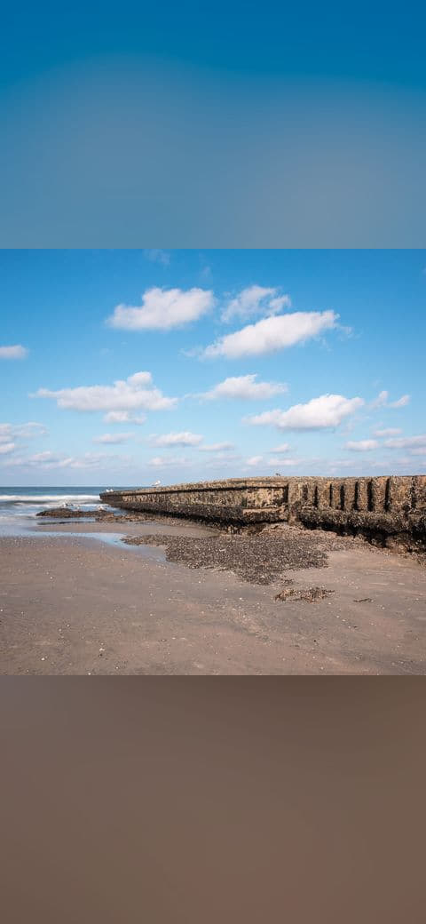 Fondo de pantalla Norderney, Nordstrand - en tonos slate y sky blue, Full HD, formato 1:1 para móvil
