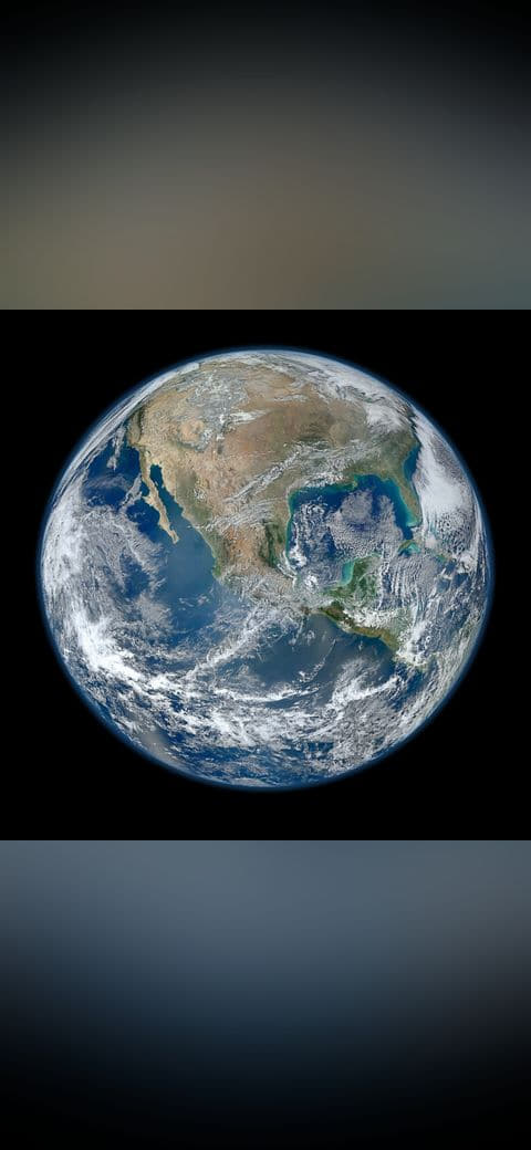 Fondo de pantalla North America from low orbiting satellite Suomi NPP en tonos near-black y sage green, Full HD, formato 1:1 para móvil