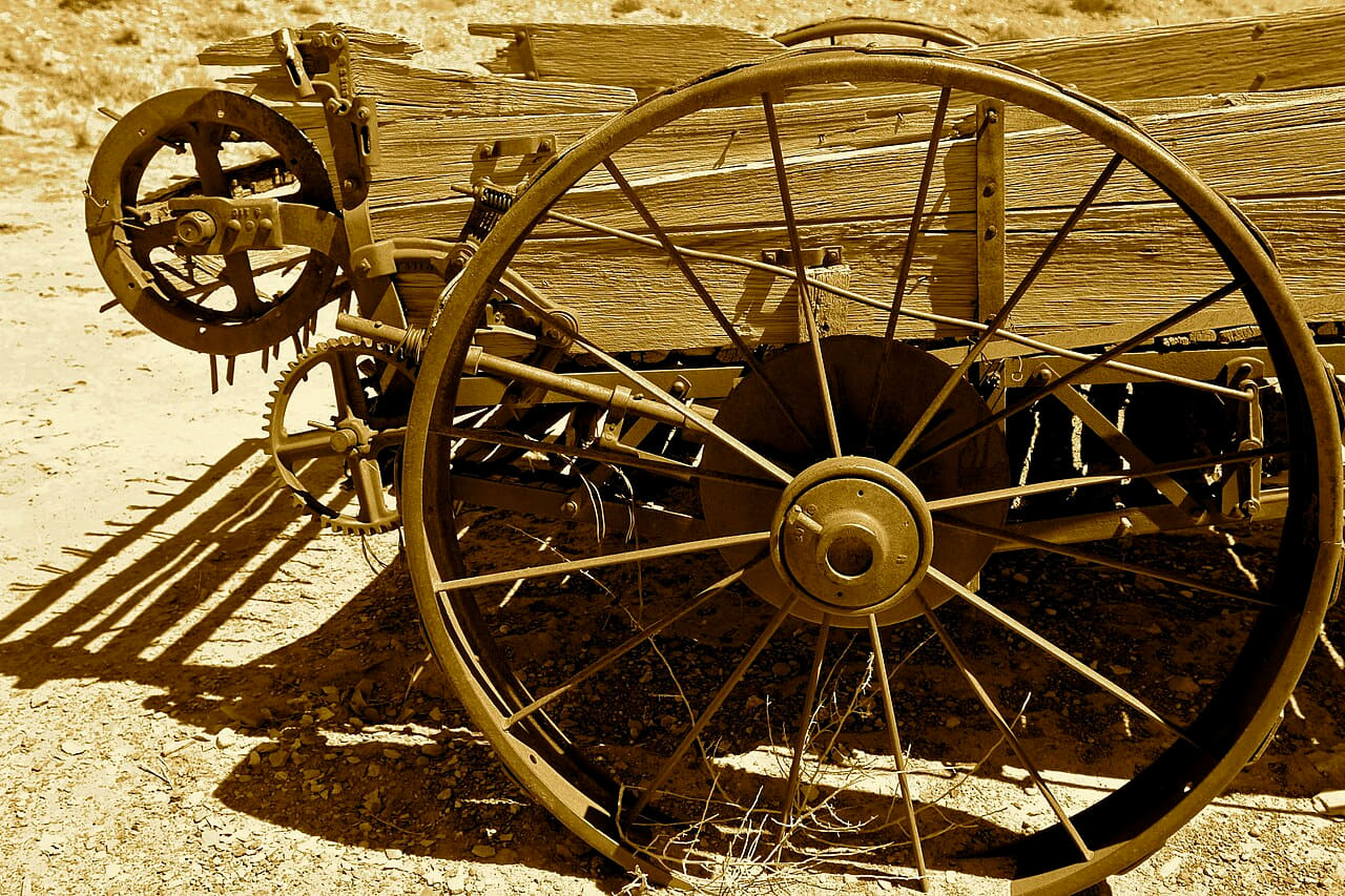 Old Plough, Sepia wallpaper in charcoal and near-black tones, Full HD, 4:3 format for phone