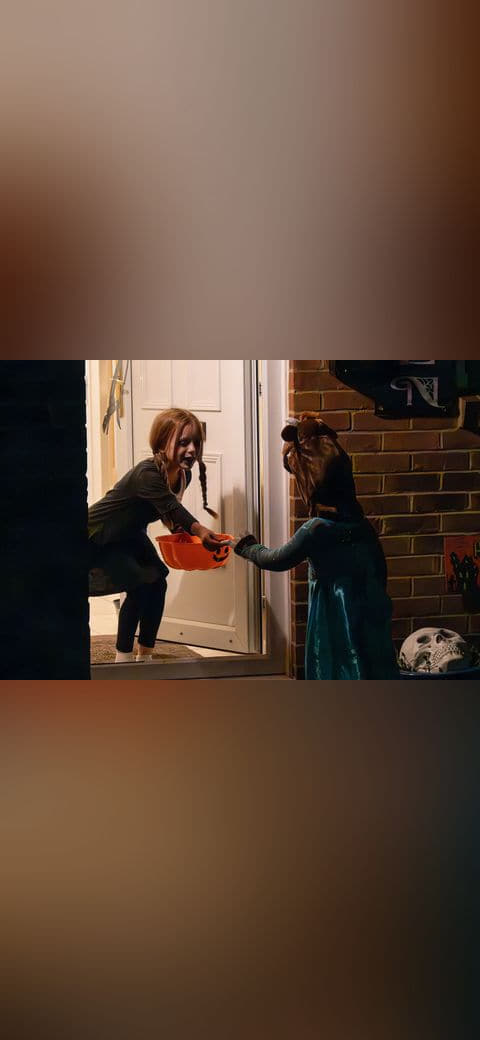 Pathfinders join pumpkin patrol for Halloween 11 wallpaper in near-black and charcoal tones, Full HD, 4:3 format for phone
