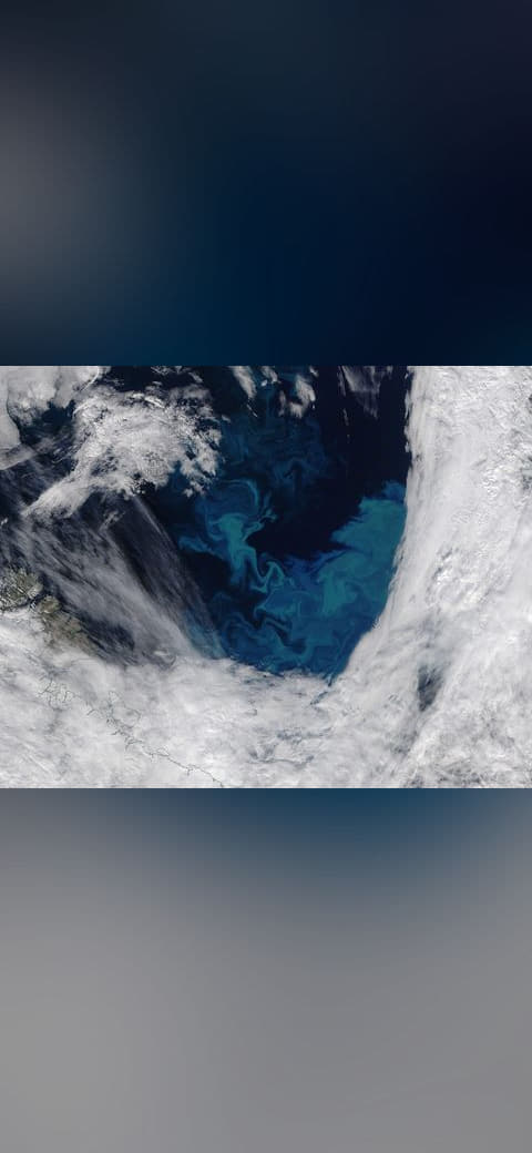 Fondo de pantalla Phytoplankton Bloom in the Barents Sea en tonos sand y lavender, Full HD, formato 4:3 para móvil