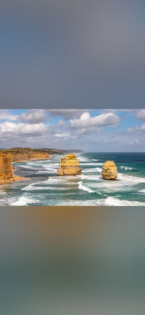 Fondo de pantalla Princetown , Port Campbell National Park, Twelve 2 en tonos sage green y sand, Full HD, formato 4:3 para móvil