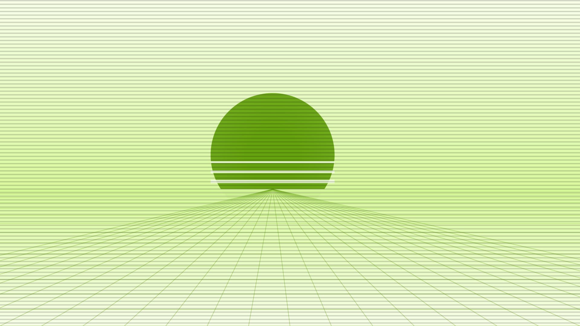 Fondo de pantalla Pulse city perspective en tonos cream y mint, 4K, formato 16:9 para PC