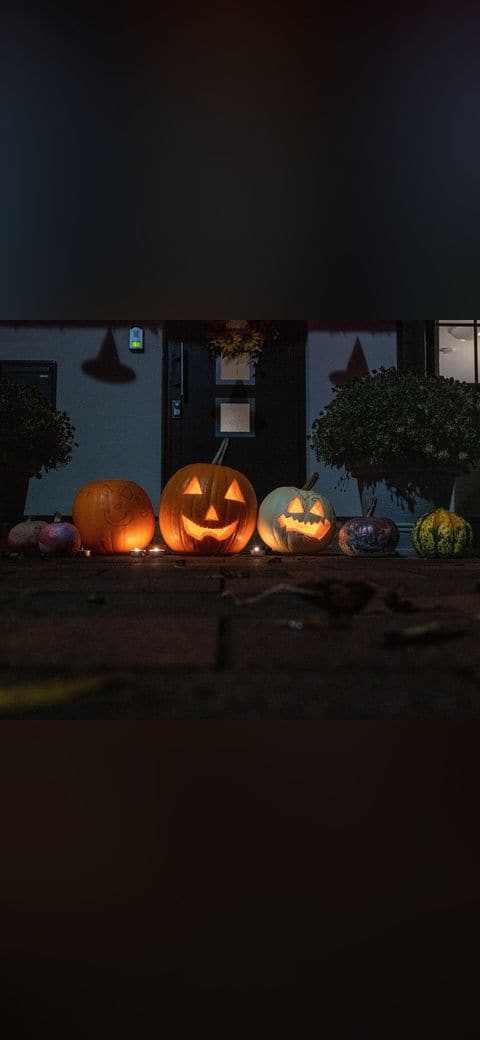 RAB has a boo-tiful night of Halloween fun wallpaper in near-black and near-black tones, Full HD, 4:3 format for phone