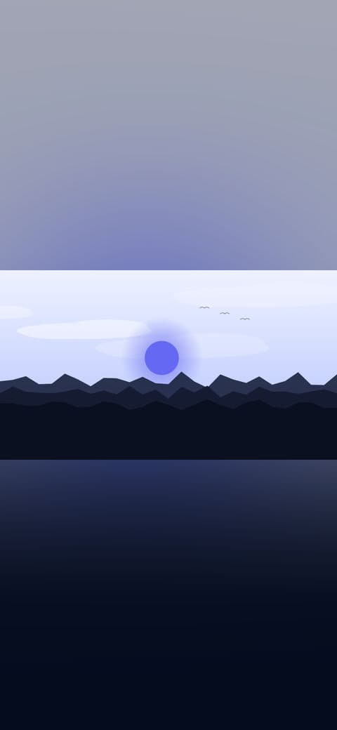 Sea of clouds 3 wallpaper in lavender and near-black tones, 4K, 16:9 format for phone
