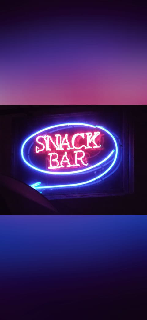 Snack Bar - Aldwych, London - Neon signs wallpaper in near-black and near-black tones, Full HD, 4:3 format for desktop
