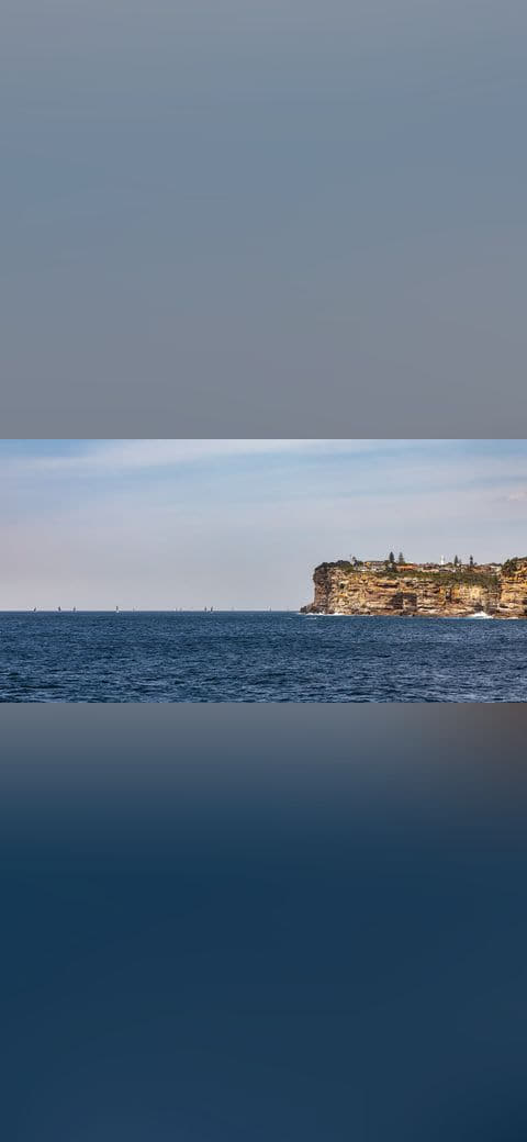 Fondo de pantalla Sydney , Watsons Bay en tonos sand y steel blue, Full HD, formato 16:9 para móvil