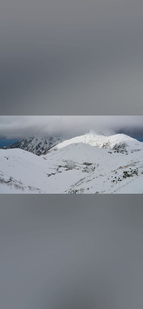 Tateyama Kurobe Alpine Route - AlpineRoute6316 wallpaper in sage green and sand tones, Full HD, 16:9 format for desktop